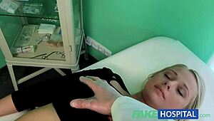 fakehospital doc’s cock fixes sexy blonde’s squirting issue with ease