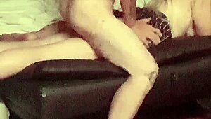 Beautiful wife satisfies her man with anal sex