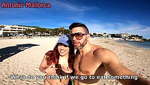 Picking Up Big Ass Cuban Rosie Cage at Beach