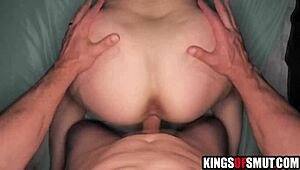 i caught my chubby stepmom in bathroom while spying on her