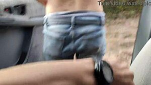 Wow, Risky Forest Fucking Through Car Window in 4K!