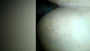 Amateur with big natural tits takes cum after anal and assfucking.