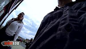 picking up a busty tattooed spanish milf lamia dark for street fucking