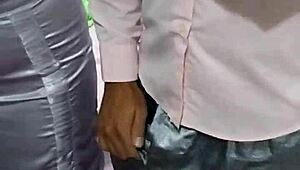 Skirtshouse Satin Silver Skirt On Display!