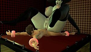 alcina dimitrescu rides cock in pov hentai