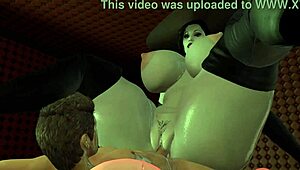 alcina dimitrescu rides cock in pov hentai