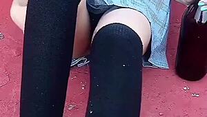 This Latina student gets pounded hard in public at school, no shame. Part 1 of pure Mexican heat!