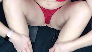 The blonde MILF asks if you'd join her solo session