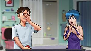 Summertime Saga 64 showcases big tits in cartoon action