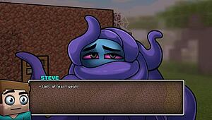 giving our girl a golden bikini in hornycraft parody