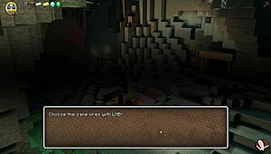 giving our girl a golden bikini in hornycraft parody