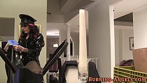 Fetish slut, how deep can you deepthroat that cock?