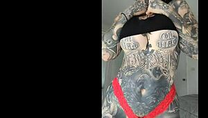 Hot Petite 18+ Heavily Tattooed Girl Melody Radford Sexy Dance