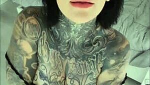 Hot Petite 18+ Heavily Tattooed Girl Melody Radford Sexy Dance