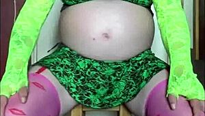 Bouncing up and down in homemade fun