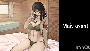 joi with pieck fingering herself while giving instructions