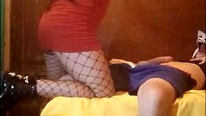 Beautiful young 18+ woman flashing big natural tits during exotic casting session