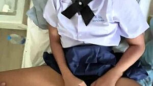 french tourist bangs an 18-year-old thai student in uniform.