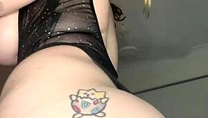 Let me tease you wearing sparkly lingerie for pure fun