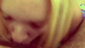 Does anyone suck so well like this blonde