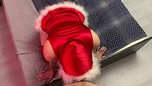 My stepsister becomes my personal whore her tight pink pussy riding my big cock in doggystyle lingerie scene