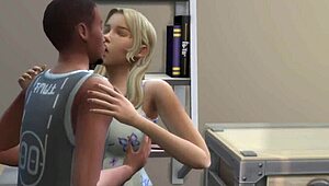 Wow! Teen Loses Virginity to Step-Brother's Friend in Sims 4