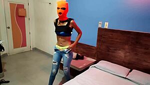 Skinny Hijastra Seduces Dirty Padrastro with Homemade Video for Gamer Laptop, Then He Sends Clip Banging Madrastra Standing Slow