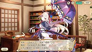 Eva stars in Ayakashi Rumble hentai game 😏