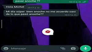 Comienzo a chatear con mi compa�era de algebra la que tiene un culo grande y nos citamos para follar en mi casa