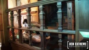 Pussy cat Jodie James loves earning milk the hardcore way. Watch her get it!