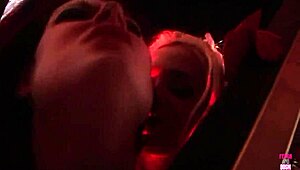 two lesbian sluts brought in an asian guy to pound their wet tight holes in a wild 3some.