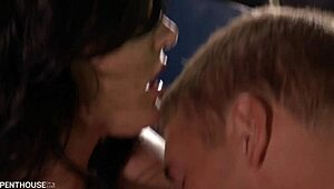 brunette beauty melissa lauren dives into muff for hardcore cowgirl riding