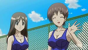 uh, me n my hentai step sis almost got caught bangin’ by the pool!