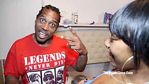 18-Year-Old Teen Blasian Star's First Gangbang On Next Level Dick