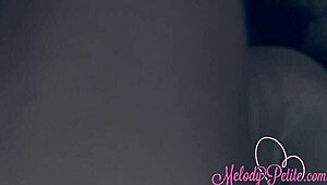 I'm yours, melody petite shows her ass and pussy