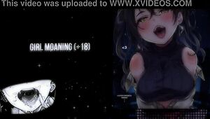 A sexy woman moaning while she pleases herself