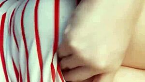 Touching Myself to Christmas Music as Holiday Vibes Fill the Air with Joy