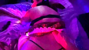 Milf in lingerie has big tits and ass with monster cock.