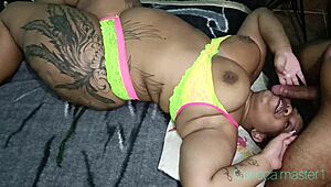 I went deep throat on this Latina newbie with a huge cock