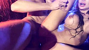 monika fox strips and gets banged hard in rainy shower scene