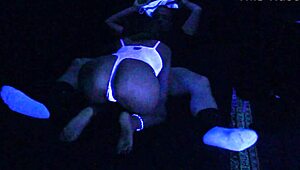 Carrie B Stars In Extreme Blacklight Fuck Fest With Gagging And Choking