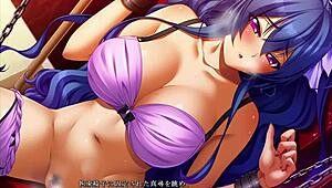 In Kutsujoku, Mahiro is bound in bondage during scene 10 with English subs