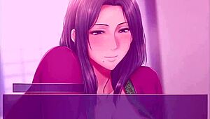 In Kanojo no Okaa-san Episode 9, he makes her cum through intense gameplay.