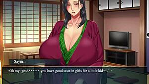 In Kanojo no Okaa-san Episode 9, he makes her cum through intense gameplay.