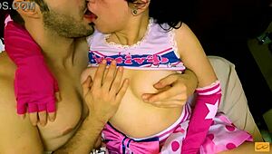 Hot Kissing with Horny Cheerleader Nico Yazawa Leads to Insane Orgasms in Lesbian Sex Scene.