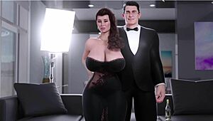 Wow, Ava's craving my huge cock more, nearly caught by her husband!