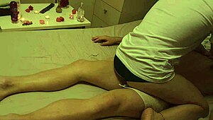 Horny Masseuse Loves Sucking My Cock for Throbbing Mouth Cum Orgasm