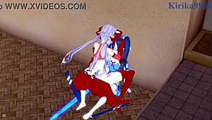 tsubasa kazanari maria och chris yukine i vild lesbisk futanari sex intensiv symphogear hentai