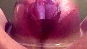 pumped pussy gets swollen from intense action