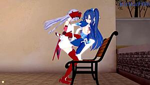 tsubasa kazanari, maria, and chris yukine dive into wild lesbian and futanari sex. intense symphogear hentai unfolds!